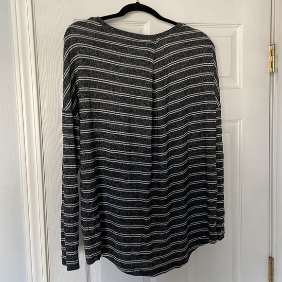 A New Day Grey and White Long Sleeve Soft Shirt - Picture 4 of 4